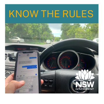 Know the Rules: link to Transport NSW Centre for Road Safety information